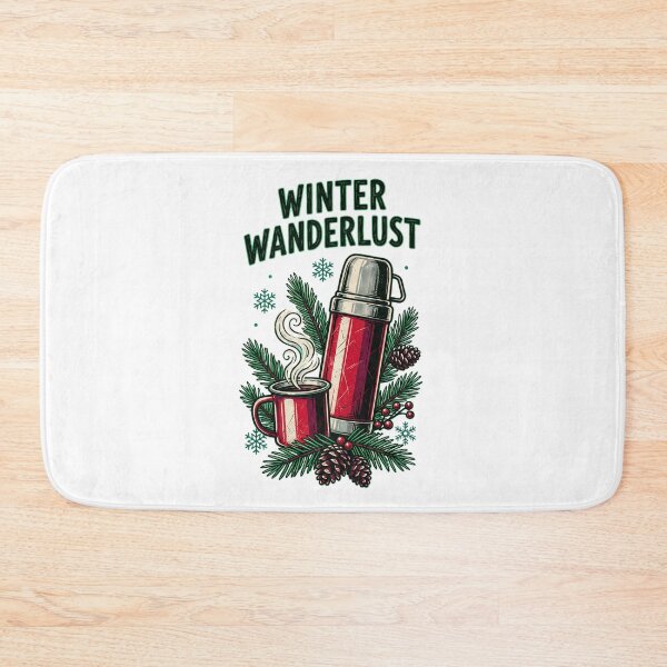 Artikelvorschau, WINTERWANDERLUST Vintage Camping-Thermoskanne entworfen und verkauft von Quillway.