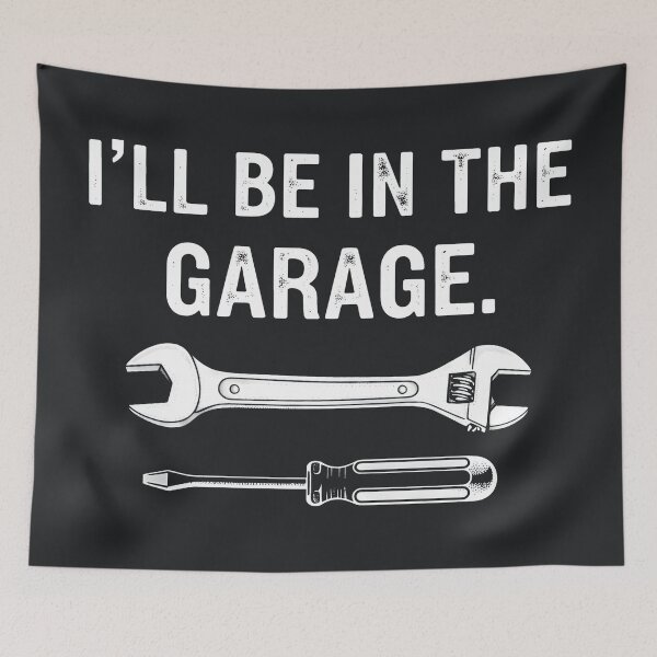 Item preview, I'll Be In The Garage designed and sold by CreepyCornerArt.