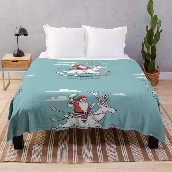 Item preview, Merry Christmas from Santa Claus on a reindeer seasonal graphic designed and sold by JaroDesign2023.