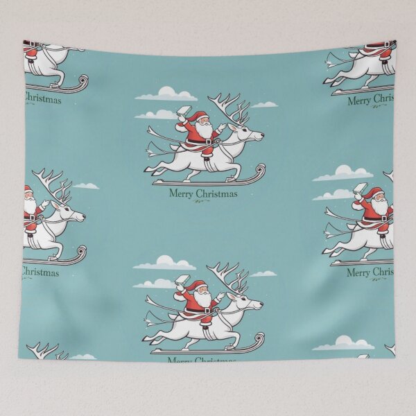 Item preview, Merry Christmas from Santa Claus  on a reindeer seasonal graphic designed and sold by JaroDesign2023.