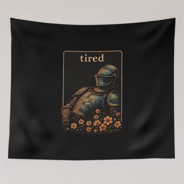 Item preview, Tired Gothic Knight Medieval Fantasy designed and sold by DemureArtsy.