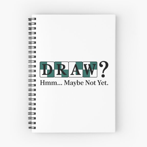 Item preview, DRAW? (Hmm… Maybe Not Yet) – Minimal Chess Humor Tee designed and sold by HoneyVibe.