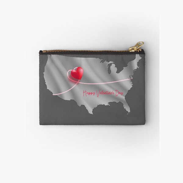 Item preview, Love Across America – Valentine's Day USA Map designed and sold by mashmosh.