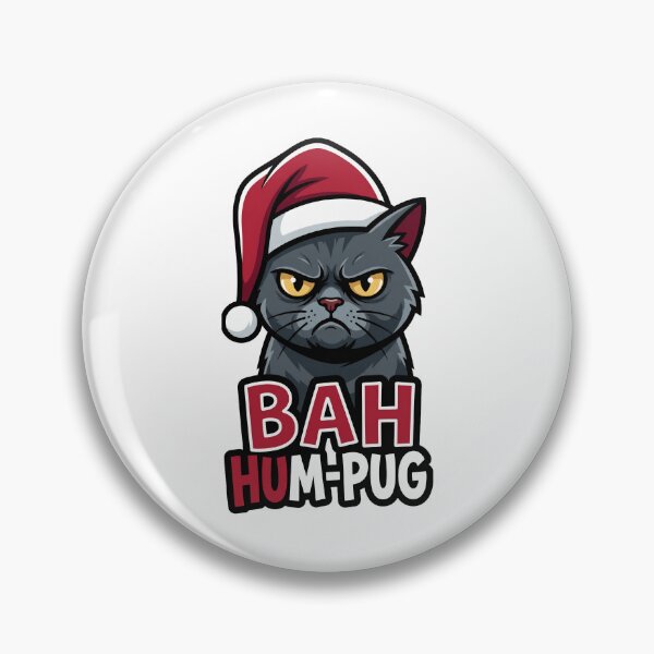 Item preview, BAH HUM-PUG Moody Holiday Pug designed and sold by Quillway.