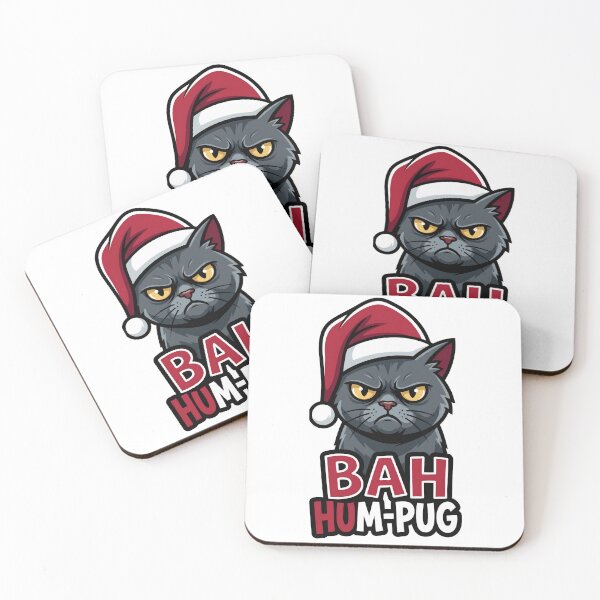 Item preview, BAH HUM-PUG Moody Holiday Pug designed and sold by Quillway.