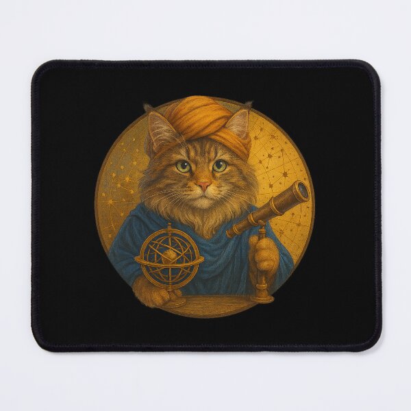 Item preview, Renaissance Astronomer Cat designed and sold by Fort Galaxy.