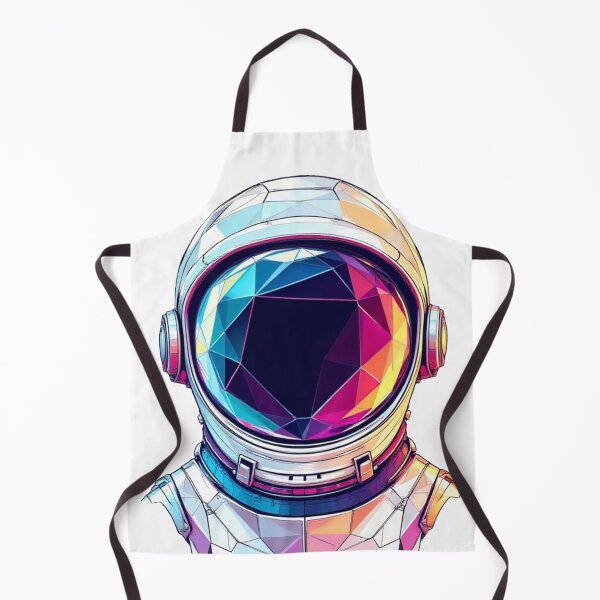 Item preview, Neon Polygonal Helmet - Geometric Reflection of the Cosmos designed and sold by JonelleTshirts.