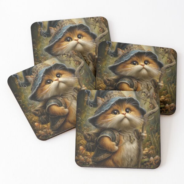 Item preview, Wizard Cat in Forest designed and sold by PetsArt.