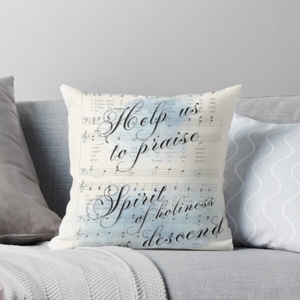 Item preview, Help us to Praise vintage hymn (Blue watercolor) designed and sold by stella literarium.