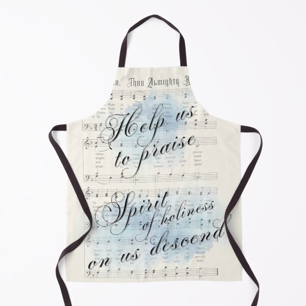 Item preview, Help us to Praise vintage hymn (Blue watercolor) designed and sold by stella literarium.