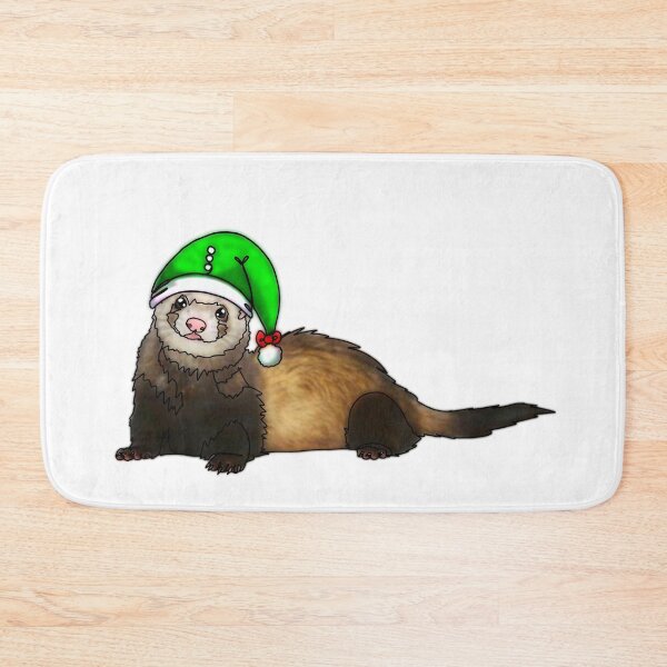 Item preview, Fiona the Ferret in elf hat -animalzinhats designed and sold by Ashley’sAnimalz.