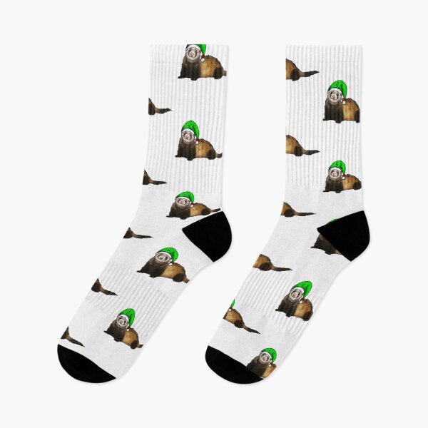 Item preview, Fiona the Ferret in elf hat -animalzinhats designed and sold by Ashley’sAnimalz.