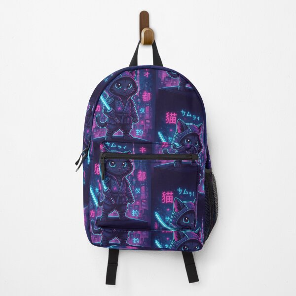 Item preview, Futuristic Kawaii Cyberpunk Cat – Neon Tech Anime Kitty | Cute Sci-Fi Digital Art for Stickers, Shirts & Gifts designed and sold by AyoubCreativeLab.