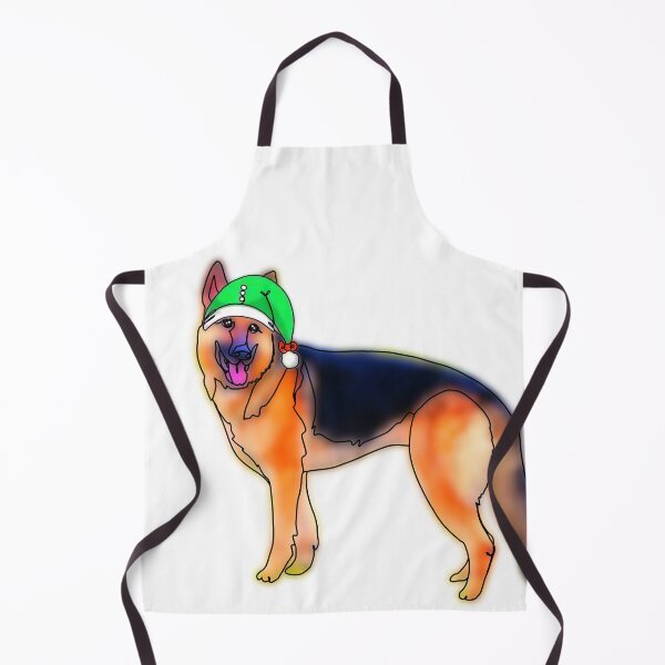 Item preview, Jeff the German Shepherd Wearing a elf hat – animalzinhats designed and sold by Ashley’sAnimalz.