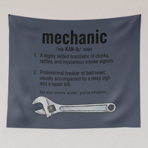 Item preview, Mechanic Definition designed and sold by CreepyCornerArt.
