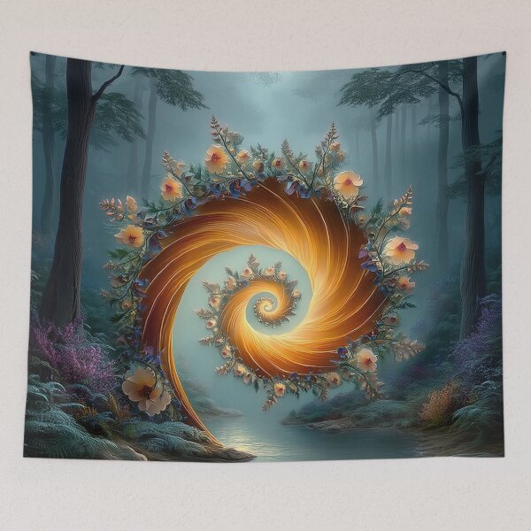Item preview, The Golden Spiral of Sylvan Light designed and sold by bloorose.