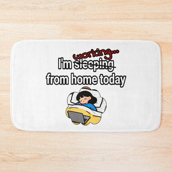 Item preview, I'm working from home today... Sleeping... Female designed and sold by Quality-Custom-Designs.