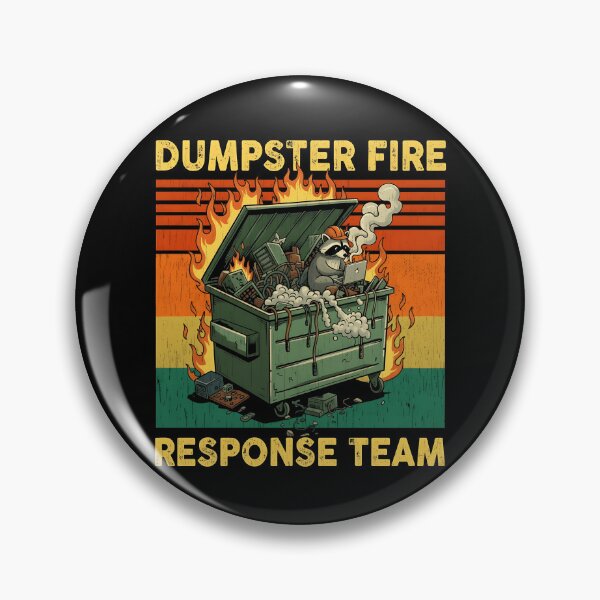 Item preview, Dumpster Fire Response Team Raccoon designed and sold by ChestOutLoud.