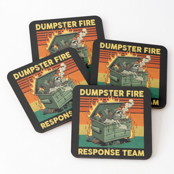 Item preview, Dumpster Fire Response Team Raccoon designed and sold by ChestOutLoud.
