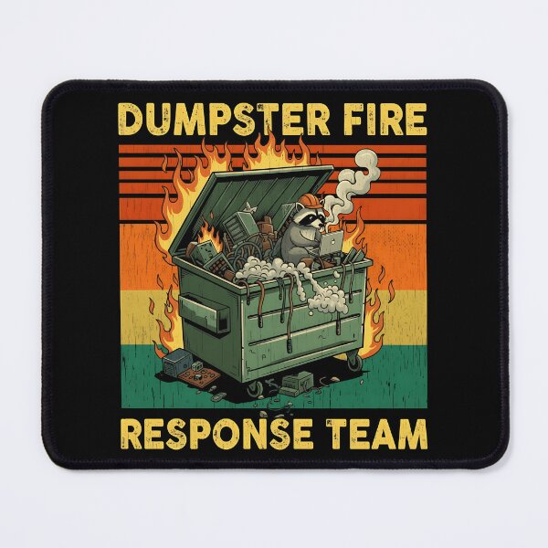 Item preview, Dumpster Fire Response Team Raccoon designed and sold by ChestOutLoud.