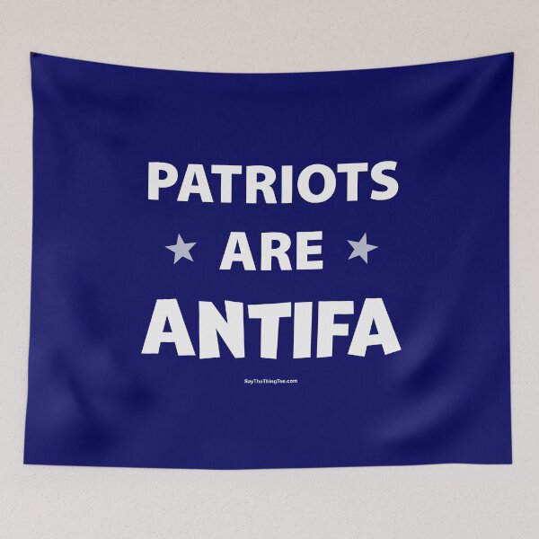 Item preview, PATRIOTS ARE ANTIFA designed and sold by Say The Thing Tee.