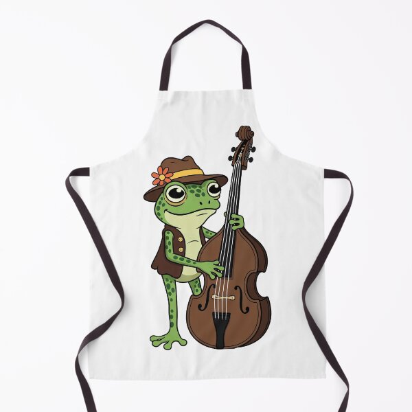 Item preview, Cartoon Frog Playing Double Bass designed and sold by Rostislav Bouda.