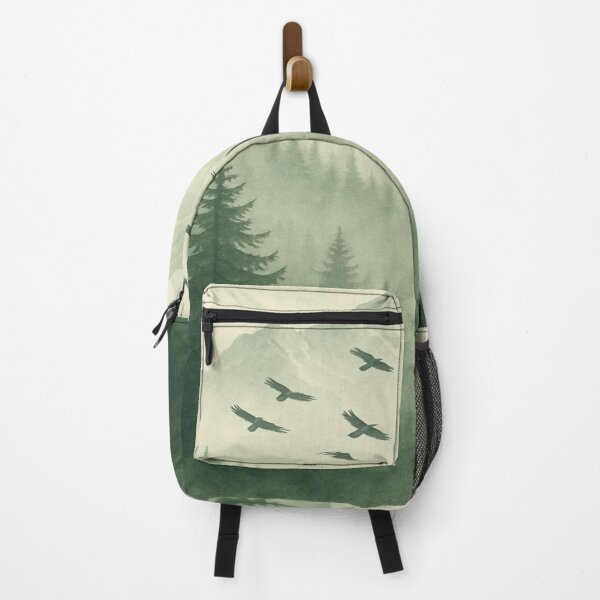 Item preview, Misty Forest with Mountains and Ravens designed and sold by LADDdesign.