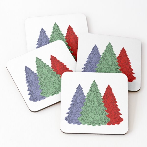 Item preview, Cute colorful Christmas trees designed and sold by Artistkhg.