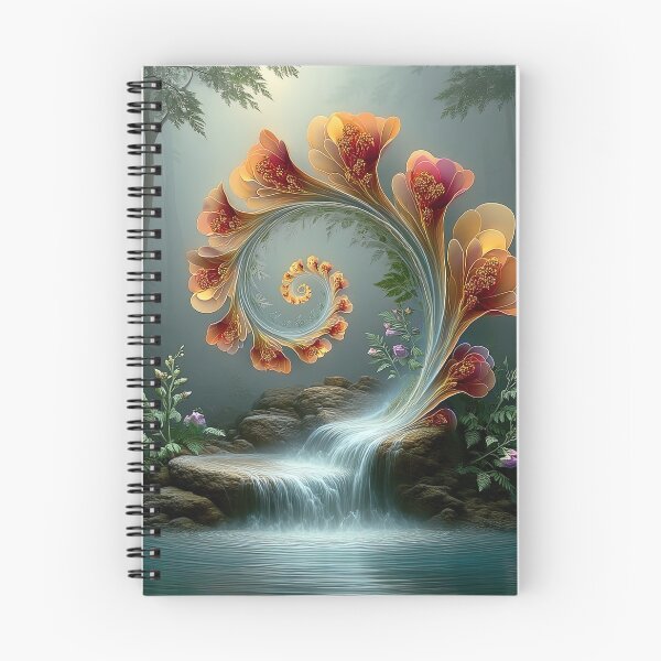 Aperçu de l'œuvre Cascade de rêves en spirale de pétales créée et vendue par bloorose.