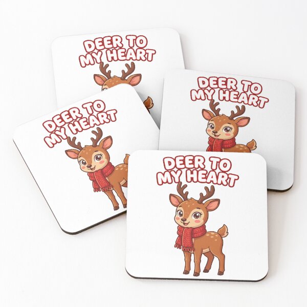 Item preview, DEER TO MY HEART Cute Winter Deer designed and sold by Quillway.