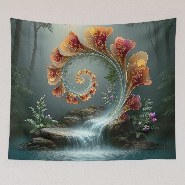 Item preview, Cascade of Petalspiral Dreams designed and sold by bloorose.