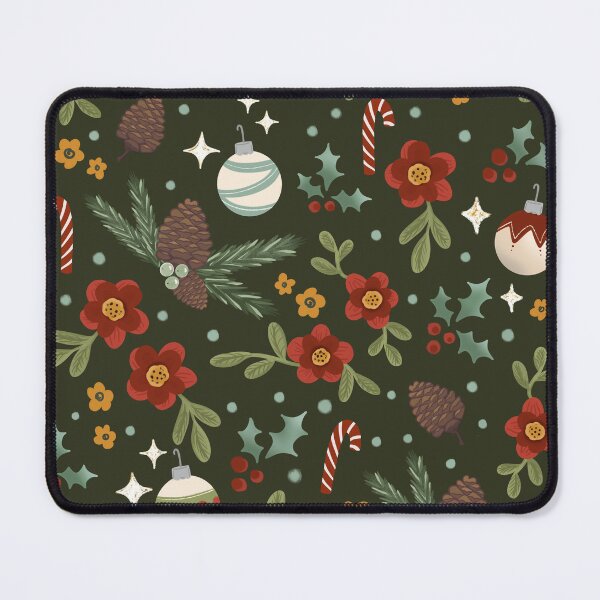 Item preview, Deck the Halls Christmas pattern - slate designed and sold by Willow & Grace Designs.