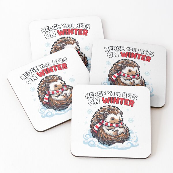 Item preview, HEDGE YOUR BETS ON WINTER Cute Hedgehog designed and sold by Quillway.