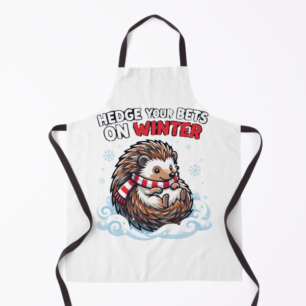 Item preview, HEDGE YOUR BETS ON WINTER Cute Hedgehog designed and sold by Quillway.