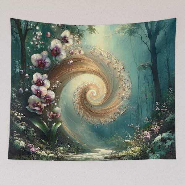 Item preview, Vortex of the Orchid Spirits designed and sold by bloorose.