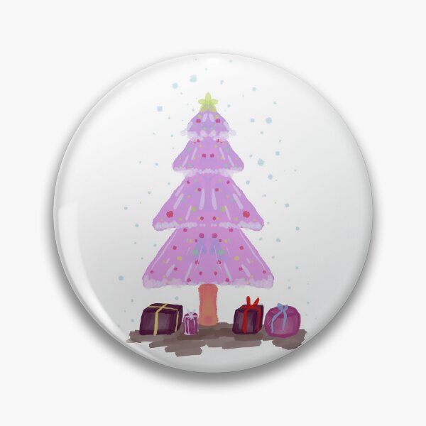 Item preview, Christmas tree postcard design pink  designed and sold by tenkenryujin.
