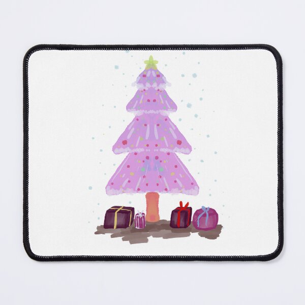 Item preview, Christmas tree postcard design pink  designed and sold by tenkenryujin.