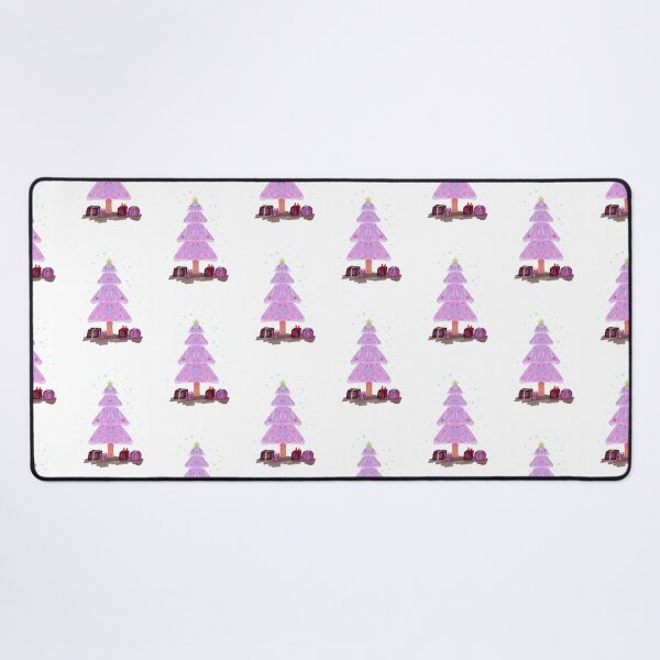 Item preview, Christmas tree postcard design pink  designed and sold by tenkenryujin.