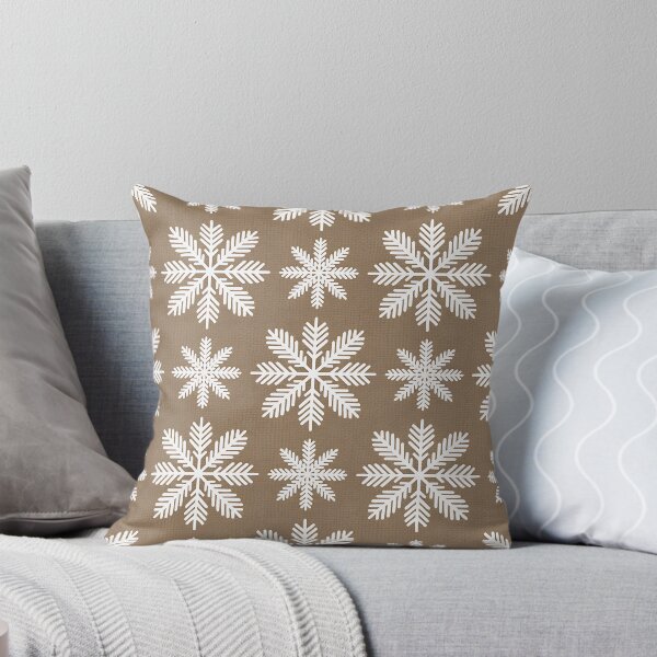 Aperçu de l'œuvre Motif rustique de flocons de neige – Design chaleureux pour les fêtes d'hiver créée et vendue par DesignMyHeart.