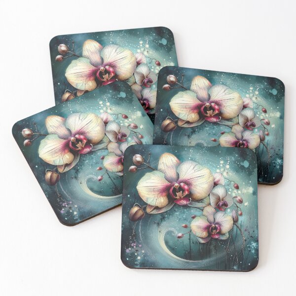 Item preview, Orchids in the Cosmic Drift designed and sold by bloorose.