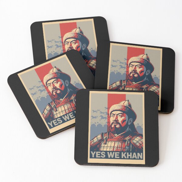 Item preview, Yes We Khan - Genghis Khan Funny History Propaganda Parody designed and sold by Cipher & Soul.