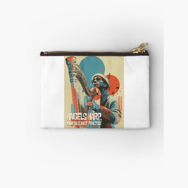 Item preview, Urban Strings: Harp Harmony in Halftone designed and sold by ForeverPrintsOK.