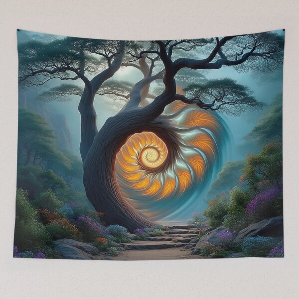 Item preview, Portal of the Spiral Tree designed and sold by bloorose.