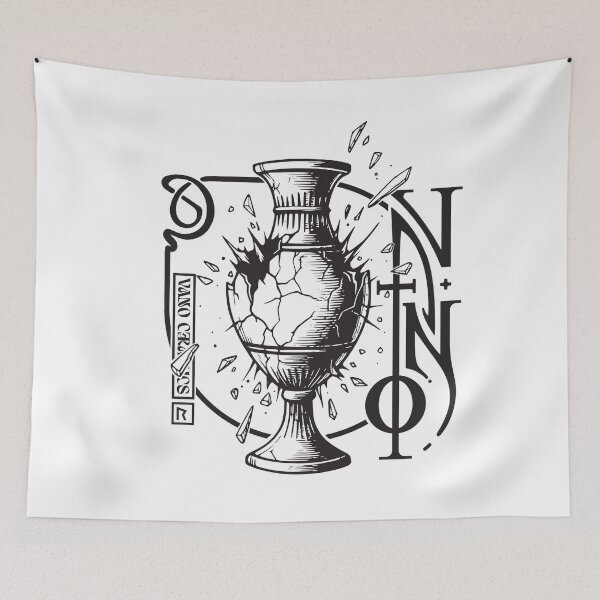 Item preview, Shattered Greek Vase Black Linocut Tattoo Style designed and sold by Vano-.