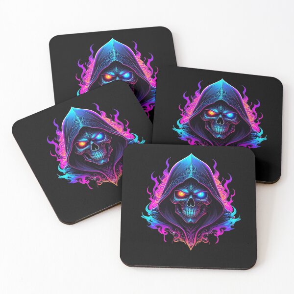 Item preview, Vibrant Skull Hood T-shirt designed and sold by Alicjareign.