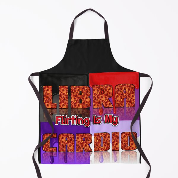 Item preview, libra- flirting is my cardio typography colorful funny text designed and sold by SmashingDeals.