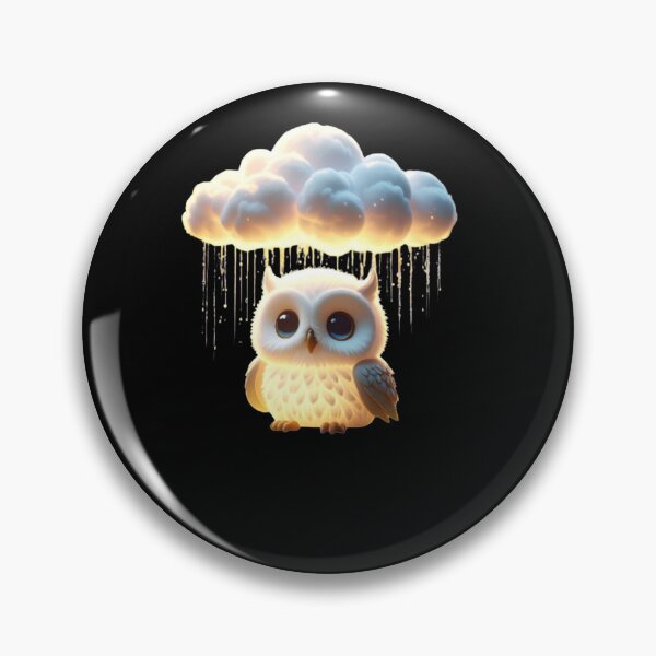 Item preview, A glowing baby white owl under the glowing clouds T-shirt designed and sold by Alicjareign.
