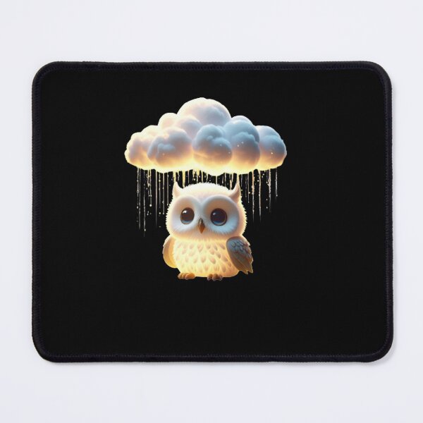 Item preview, A glowing baby white owl under the glowing clouds T-shirt designed and sold by Alicjareign.