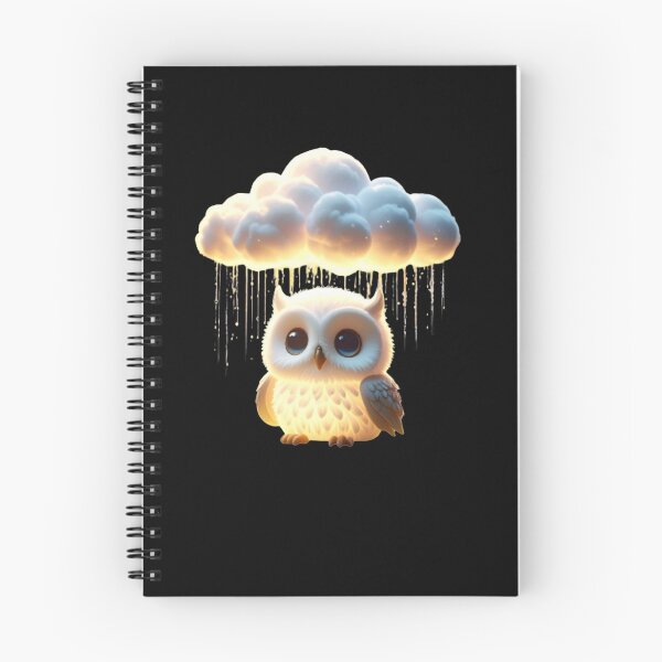 Item preview, A glowing baby white owl under the glowing clouds T-shirt designed and sold by Alicjareign.
