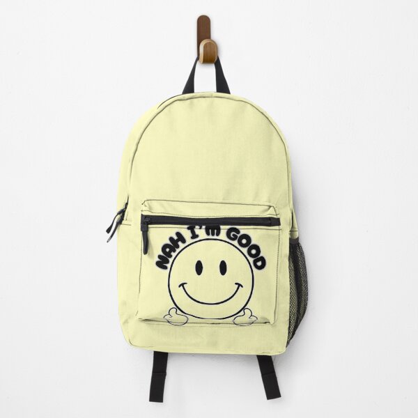 Item preview, Nah I’m Good Mood Tee - Chill Smiley Outline Sarcastic Graphic designed and sold by PriyaMagic.